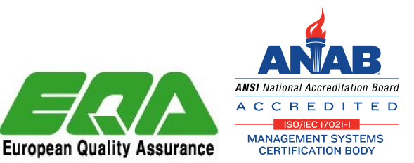 Marca de certificación ISO/IEC 27001 acreditada por EQA / ANAB
